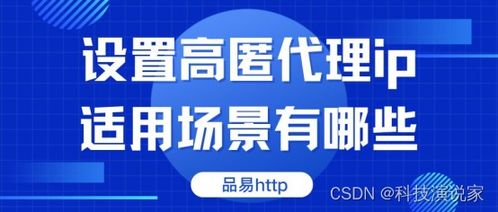 軟件開發(fā)中設(shè)置高匿代理IP的適用場景