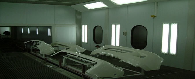 塑料件涂裝生產線噴漆室