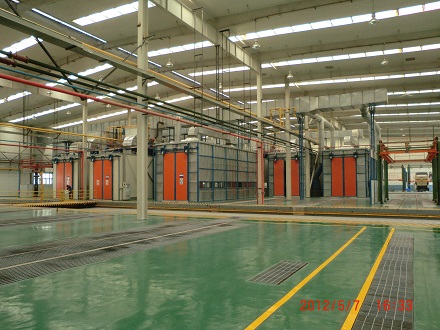 專用車涂裝生產線現場圖1