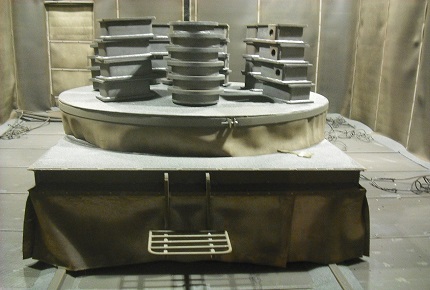 轉臺式風力回收噴砂房