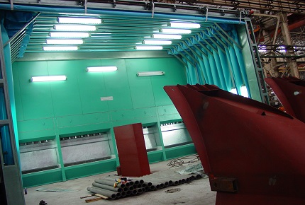 結(jié)構(gòu)件無泵水幕噴漆房